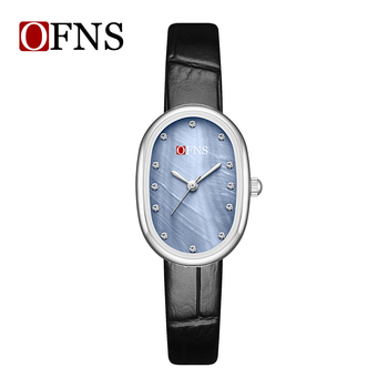 Νέο ρολόι χαλαζία OFNS Fritillaria Magic Color Waterproof Diamond Γυναικείο ρολόι Light Luxury Advanced Peacock Green Γυναικείο ρολόι