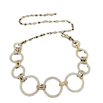 Euroopa ja Ameerika piiriülene vöökett, mood, kõikvõimalikud aksessuaarid, vöökett, vöökett naistele, peen metallist kalliskividega vöökett, kaunistus