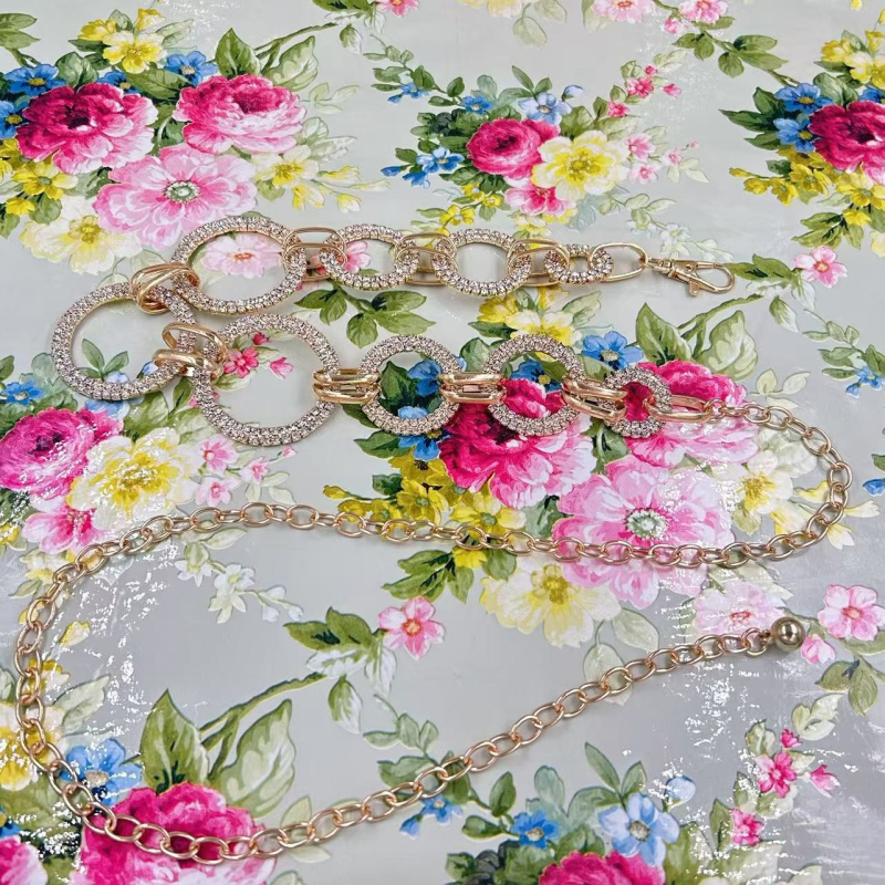 Euroopa ja Ameerika piiriülene vöökett, mood, kõikvõimalikud aksessuaarid, vöökett, vöökett naistele, peen metallist kalliskividega vöökett, kaunistus