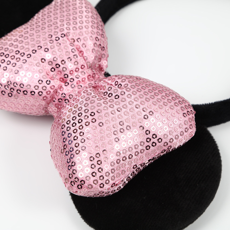 Mielas tarpvalstybinis Mikio ir Minnie galvos juosta su blizgučiais ir ausimis, plaukų aksesuarai