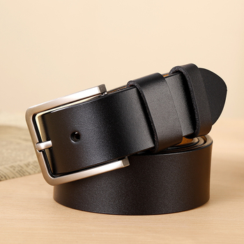 Vyriškas diržas su galvijos oda ir sagtimi. Jaunatviškas laisvalaikio odinis diržas iš „Joker“, vyriški džinsai, parduodami tiesiogiai iš gamyklos.