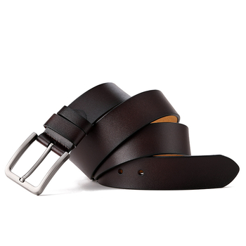 Vyriškas diržas su galvijos oda ir sagtimi. Jaunatviškas laisvalaikio odinis diržas iš „Joker“, vyriški džinsai, parduodami tiesiogiai iš gamyklos.