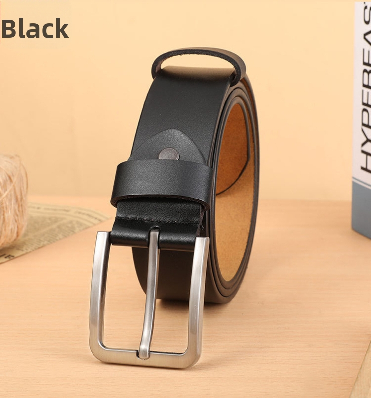 Vyriškas diržas su galvijos oda ir sagtimi. Jaunatviškas laisvalaikio odinis diržas iš „Joker“, vyriški džinsai, parduodami tiesiogiai iš gamyklos.