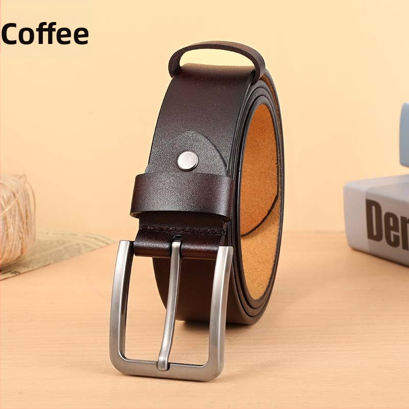 Vyriškas diržas su galvijos oda ir sagtimi. Jaunatviškas laisvalaikio odinis diržas iš „Joker“, vyriški džinsai, parduodami tiesiogiai iš gamyklos.