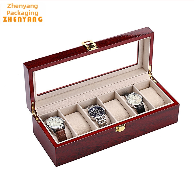 Кутия за часовник Piano Paint с 6 цифри, 10 цифри за часовник с 1 цифра, ретро кутия за съхранение с 2 цифри, кутия за подарък, кутия за бижута от производителя.