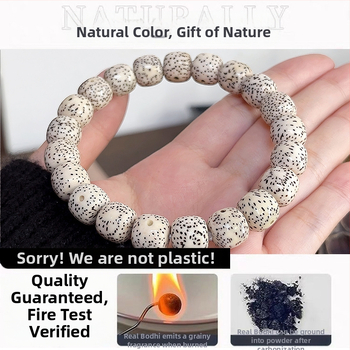 Оригинална екология Хайнан Xingyue Зелена Ин кожа Бодхи Ръкохватка Единичен кръг Момчета Плато Игра Мъниста Мека Гривна с Мъниста Буда