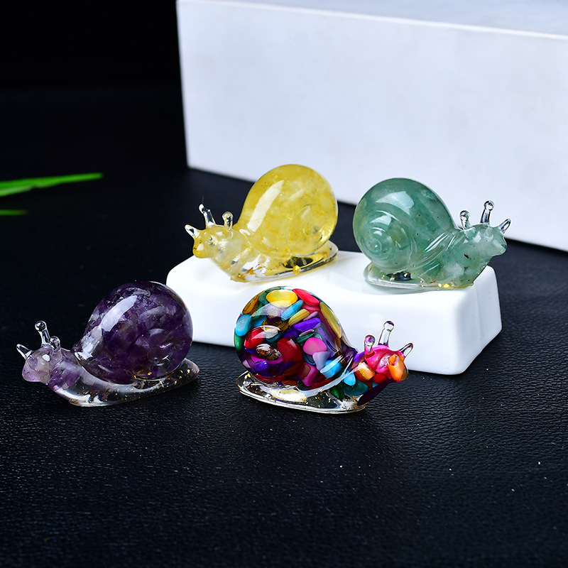 Natūralaus krištolo žvyro sraigių papuošalai klijų lašinimo amatai namų svetainė vaikų stalas kūrybinė dekoravimo dovana