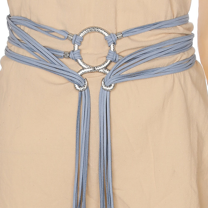 Diržas Vintažinis mazginis suknelės juosmuo Viduramžių moterų puošnus diržas