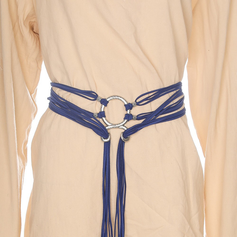 Diržas Vintažinis mazginis suknelės juosmuo Viduramžių moterų puošnus diržas