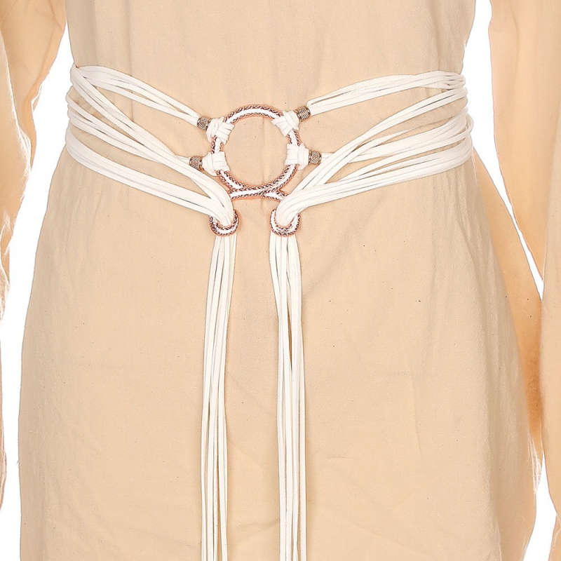 Diržas Vintažinis mazginis suknelės juosmuo Viduramžių moterų puošnus diržas
