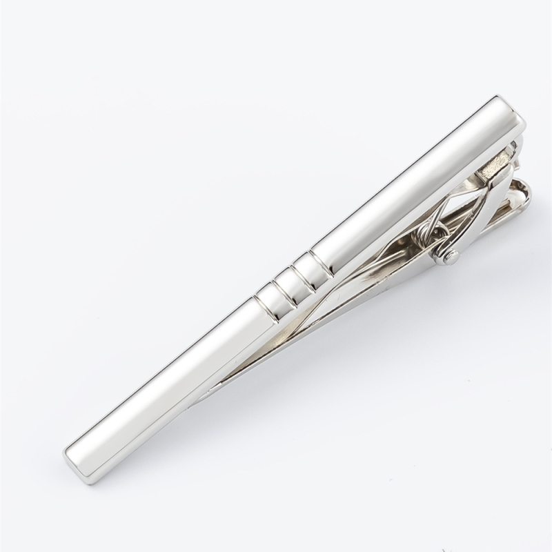 Σε απόθεμα νέα μανικετόκουμπα από γαλβανισμένο ασημί λείο κράμα κοστουμιών εξωτερικού εμπορίου hot casual μανικετόκουμπα κλιπ γιακά χονδρικής