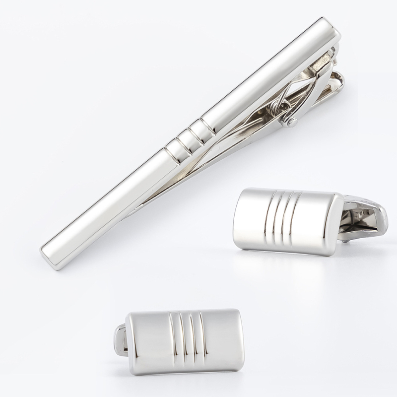 na zalihi nova galvanizirana srebrna glatka legura manžete odijelo vanjska trgovina vruće ležerne manžete kopča za ovratnik veleprodaja