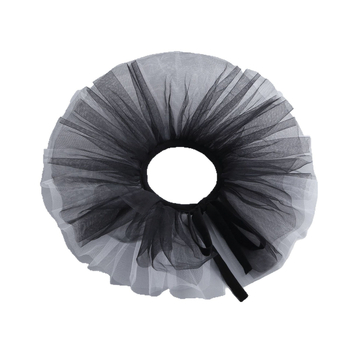 Νέο ασπρόμαυρο κολάρο κλόουν με φουσκωτό κολάρο πολλαπλών στρώσεων από πλέγμα ψεύτικο κολάρο, αξεσουάρ σκηνής για φωτογραφικά αξεσουάρ