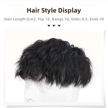 Meeste parukas päris juustest pea kohal uusväljaanne, kena Hongkongi stiilis Leslie Roll Atmosphere meeste uusväljaanne, laos olemas