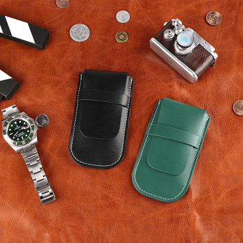 „Spot PU“ odos laikrodžių krepšys, atsparus dulkėms, paprastas, atverčiamas, sustorintas odos, atsparus įbrėžimams, laikrodžių laikymo krepšys