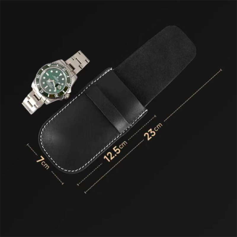„Spot PU“ odos laikrodžių krepšys, atsparus dulkėms, paprastas, atverčiamas, sustorintas odos, atsparus įbrėžimams, laikrodžių laikymo krepšys