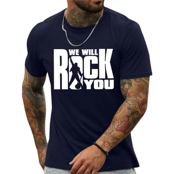 Εξωτερικό Εμπόριο Διασυνοριακό Ευρωπαϊκό και Αμερικανικό Ευρωπαϊκό Κώδικα για μεγάλα μεγέθη Ανδρικό Ροκ Αστείο Γραφικό Τύπωμα Χαλαρό Casual Βαμβακερό T-Shirt με Γράμματα