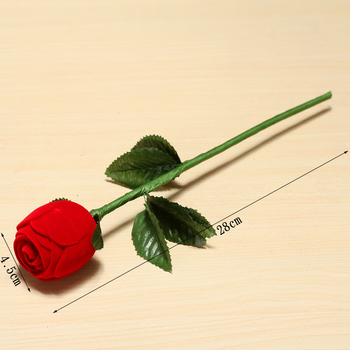 Κουτί δαχτυλιδιών κόκκινου τριαντάφυλλου Δώρο για την ημέρα του Αγίου Βαλεντίνου Εξατομικευμένο δημιουργικό κουτί δαχτυλιδιών Κουτί δαχτυλιδιών πρότασης γάμου Κουτί δαχτυλιδιών