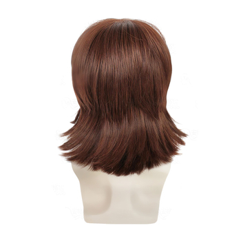 Европейска и американска модна мъжка кафява перука с октопод, рок мъжка рокерска перука от 60-те години