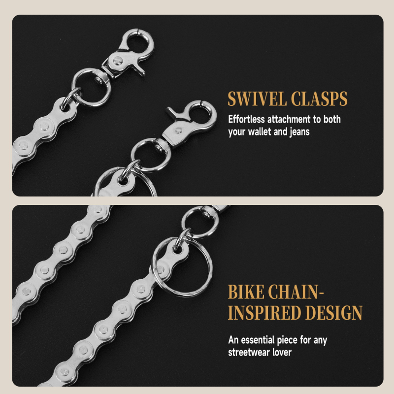 Piiriülesed uued jalgrattapükste ketiga hip-hop tänavastiili aksessuaarid isiksuse punk teksad ehte ripats