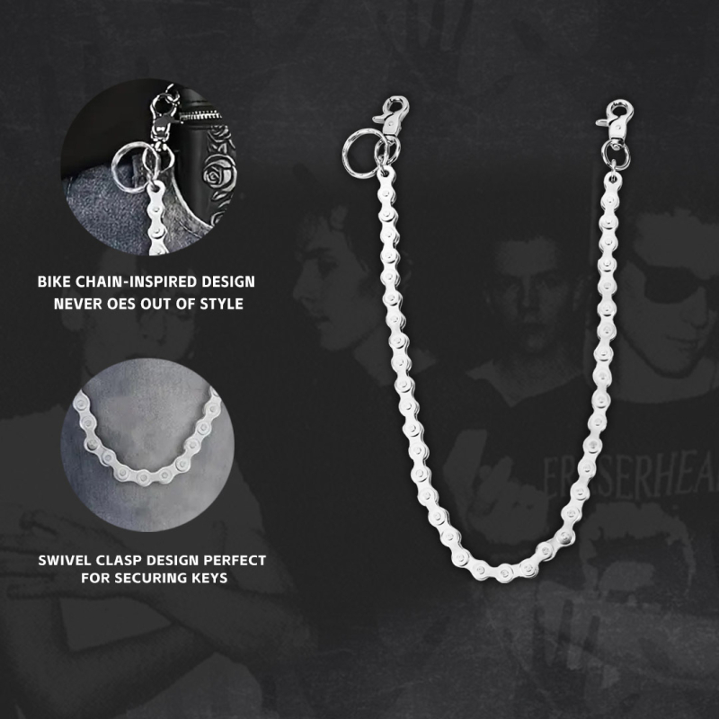 Piiriülesed uued jalgrattapükste ketiga hip-hop tänavastiili aksessuaarid isiksuse punk teksad ehte ripats