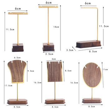 Μεταλλικό ράφι σκουλαρικιών καρυδιάς, δημιουργικό ράφι κοσμημάτων, ράφι αποθήκευσης κολιέ, ράφι νυχιών αυτιών, ράφι εμφάνισης κοσμημάτων
