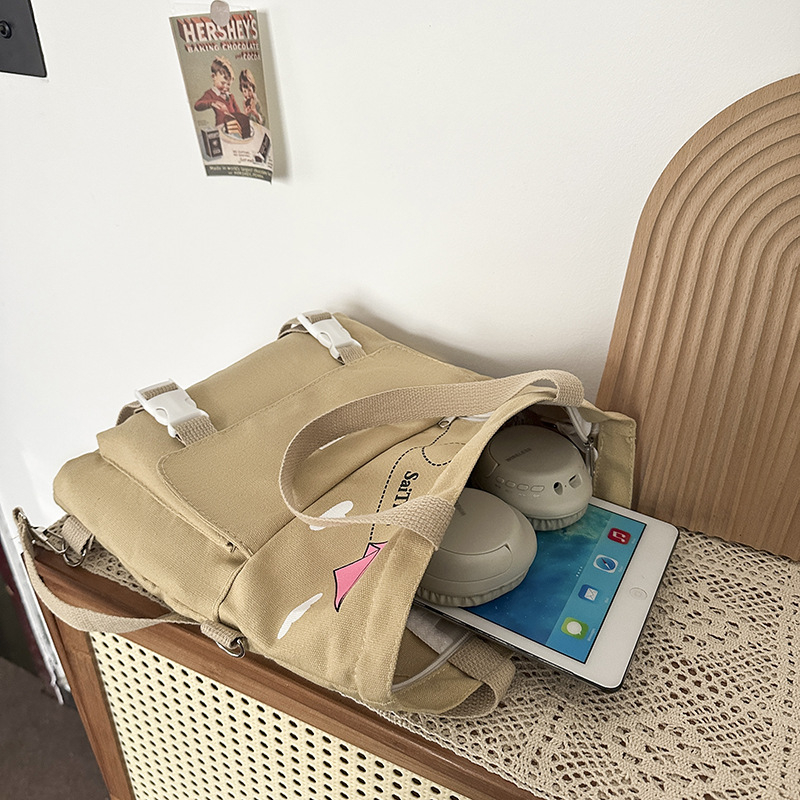 Didelės talpos nešiojamas pečių krepšys klasei, krepšys per petį, pradinių ir vidurinių mokyklų mokiniams, skirtas namų darbams taisyti, lengvas, didelės talpos kuprinė