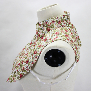 Ευρωπαϊκές και αμερικανικές εκρήξεις Amazon Pastoral Small Floral Cotton T-shirt Collar Jacket Διακοσμητικό κολάρο Ψεύτικο κολάρο