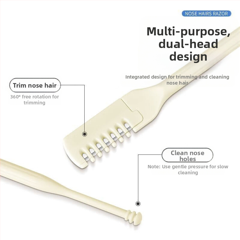 Περιστρεφόμενο τρίμερ για τρίχες μύτης για άνδρες και γυναίκες, ειδικό εργαλείο ξυρίσματος, μικρό ψαλίδι για την αφαίρεση τριχών μύτης, ξυράφι ρουθούνιου