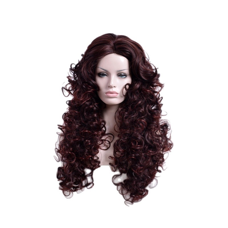 Piiriülesed parukad, Euroopa ja Ameerika parukad, Naiste pikad lokkis juuksed, Kõrge temperatuuriga siidist parukad, Peakatted, Välismaine otsetarne, Tehasevalmis laoseis