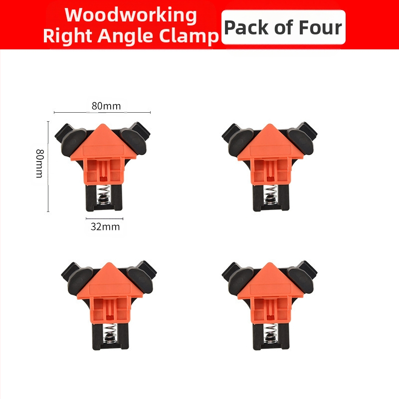 Дървообработваща скоба за фиксиране под прав ъгъл 90 градуса държач под прав ъгъл скоба за фото рамка скоба „Направи си сам“ пружинна скоба G скоба бърза скоба