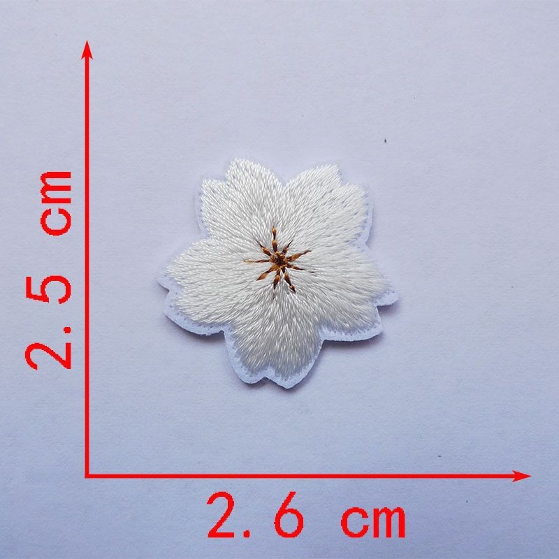 Malá ružová látková nášivka, nášivka na sukňu, taška, dekorácia na opravu otvoru, kvet, biela vynikajúca nálepka