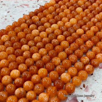 Χάντρες από πορτοκαλί πέτρα ήλιου και φεγγαρόφωτο σε χρώμα νεφρίτη, αξεσουάρ κοσμημάτων DIY, χονδρική πηγή εργοστασίου, άμεση πώληση