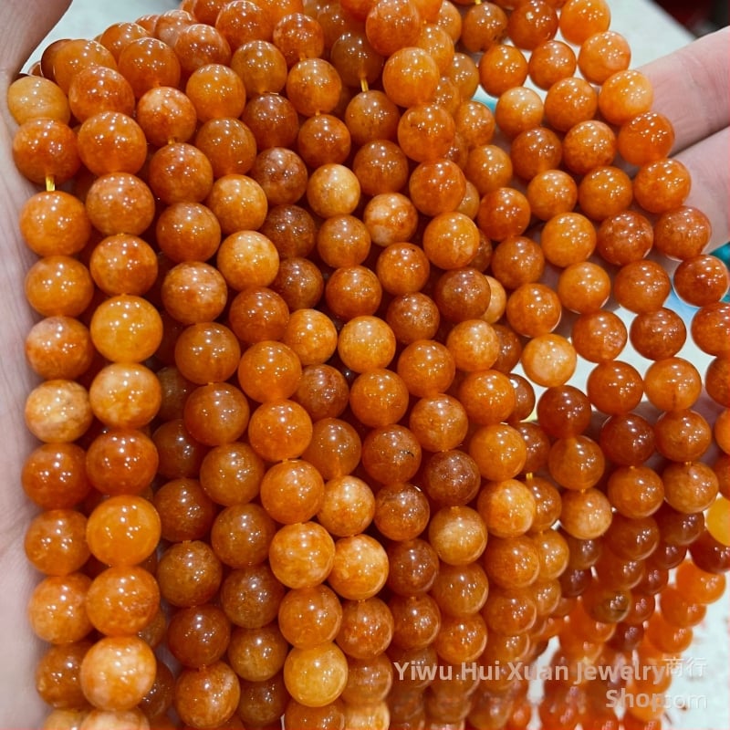 Sunčev kamen narančaste mjesečine labave perle plus žad perle u boji DIY nakit pribor veleprodaja izvor tvornica spot izravna prodaja