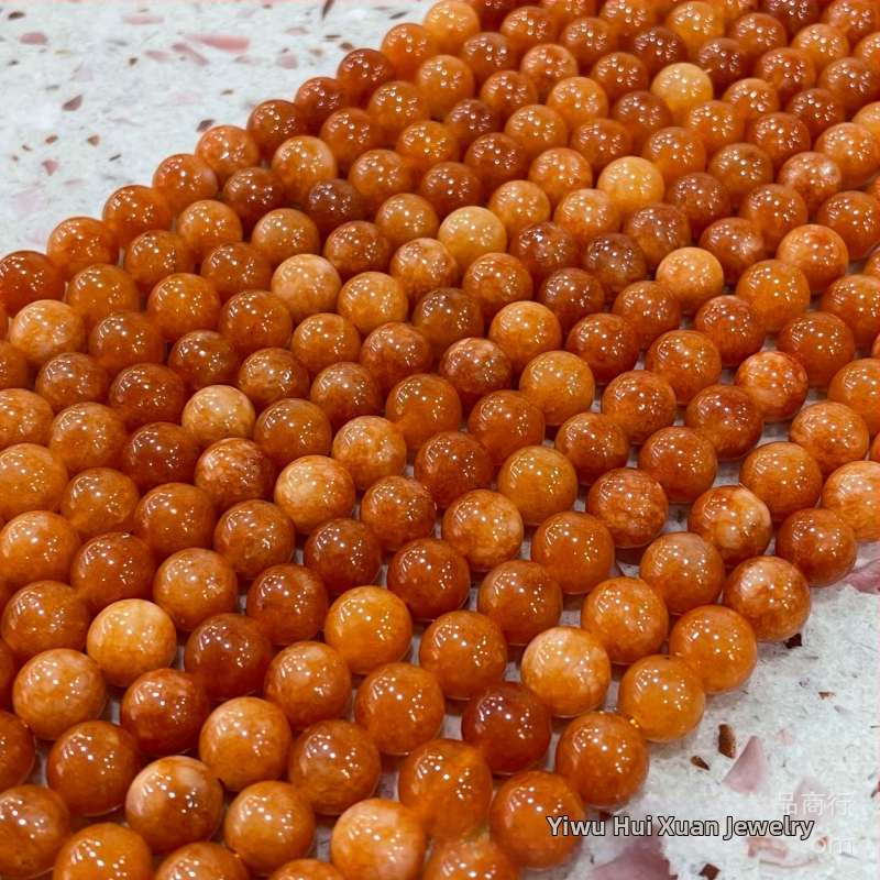 Slnečný kameň oranžový mesačný svit voľné korálky plus farebné nefritové korálky DIY šperky doplnky veľkoobchod zdroj továreň miesto priamy predaj