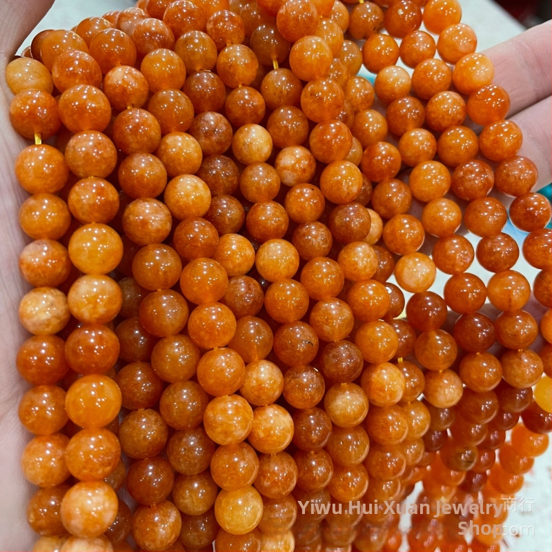 Sunčev kamen narančaste mjesečine labave perle plus žad perle u boji DIY nakit pribor veleprodaja izvor tvornica spot izravna prodaja