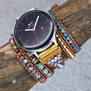 Amazon forró akciós szerelem szív fekete epekő Samsung Samsung óraszíj bohém kőszíj karkötő