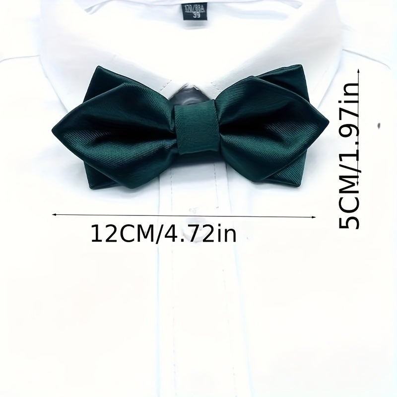 Мъжки остър връх двуслоен асиметричен кепър корейски стил папионка мода банкет кум младоженец съвпадение облекло панделка