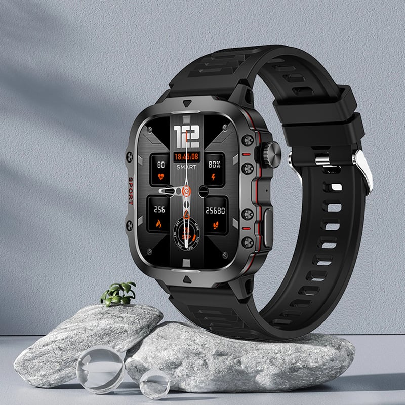 Qx11 Pametni sat s otkucajima srca, Bluetooth pozivom, glasovnim asistentom, pedometar, sportskim satom, kalkulatorom za male igre, prekograničnim...