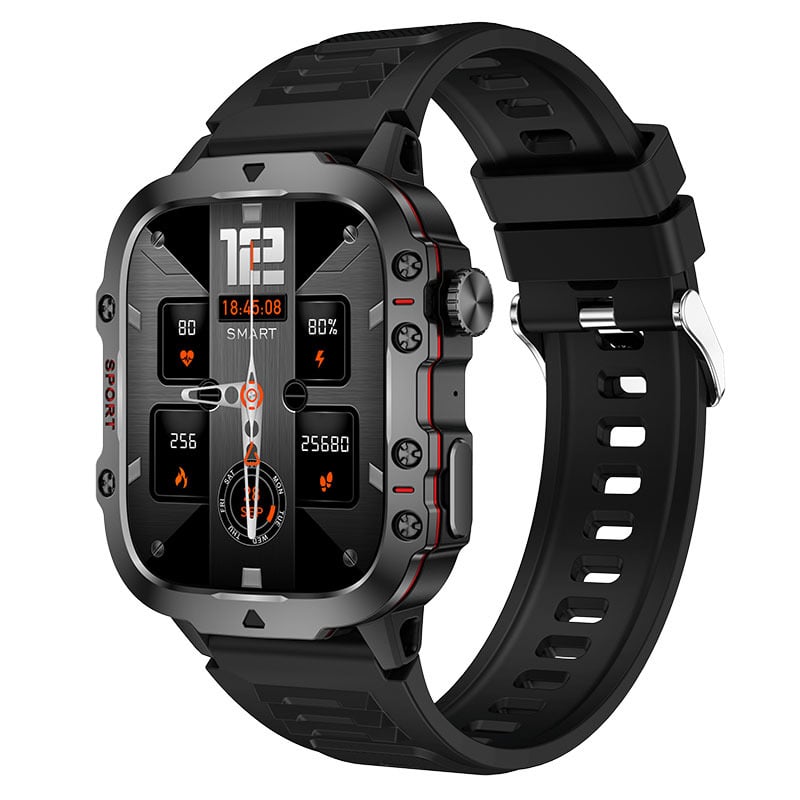 Qx11 Pametni sat s otkucajima srca, Bluetooth pozivom, glasovnim asistentom, pedometar, sportskim satom, kalkulatorom za male igre, prekograničnim...