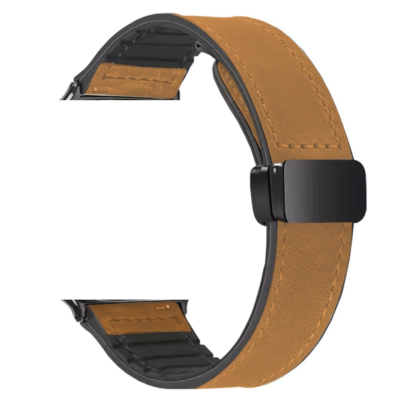 Vhodné pre Huawei GT4 Watch Band GT3 Silikónový 22 mm Voliteľný TPU Crazy Horse kožený skladací remienok s prispôsobiteľnou prackou pre Apple Watch Band