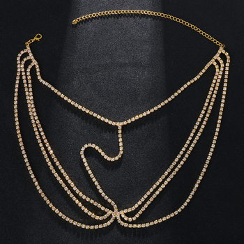 Европа и Съединените щати трансгранични горещи кристали за лице, верижки за жени, секси модни индивидуалности, многослойни бижута за лице, верижки за лице