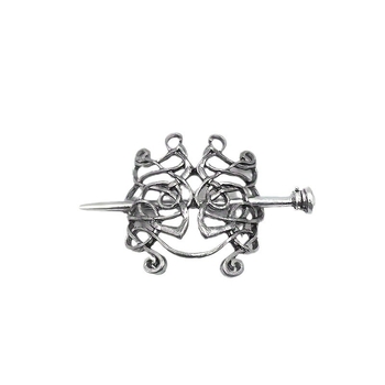 Skandinaviško pirato keltų maišytuvo plaukų segtukas Retro metalinis strypas Stumdomas plaukų segtukas Plaukų segtukas Moteriški kūrybingi plaukų aksesuarai moterims