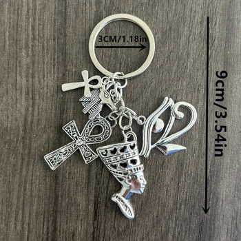 Μάτια Αρχαία Αιγυπτιακή Σταυρός Άνκα Αιγυπτιακό Φυλαχτό Αιγυπτιακό Φαραώ Μπρελόκ