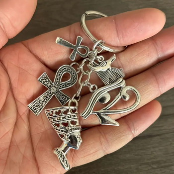 Μάτια Αρχαία Αιγυπτιακή Σταυρός Άνκα Αιγυπτιακό Φυλαχτό Αιγυπτιακό Φαραώ Μπρελόκ