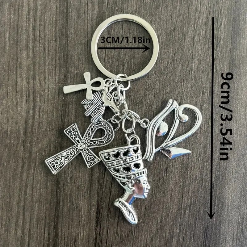 Очи Древен Египетски Анка Кръст Египетски Амулет Египетски Фараон Ключодържател