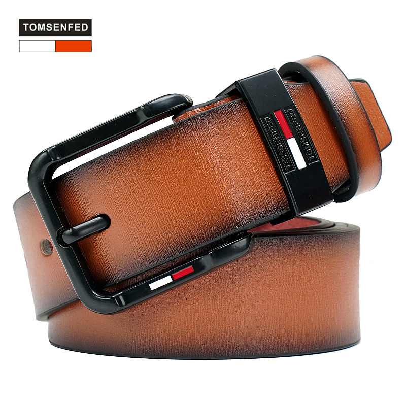TOMSENFEN naujas vyriškas antikvarinis diržas su sagtimi, užsienio prekyba, tarpvalstybinė mada, laisvalaikio kelnės, diržas, tiesioginis tiekimas iš gamyklos