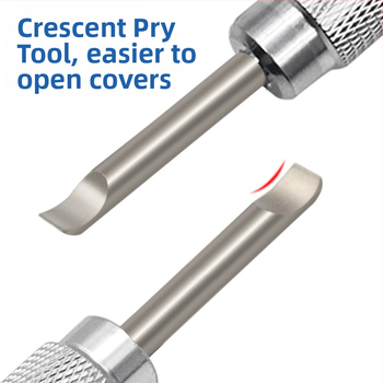 Алуминиева дръжка, инструмент за демонтаж на часовници, ремонт на часовници, многофункционален инструмент за ремонт на часовници, бобина, долен капак, отворен заден капак, смяна на батерията