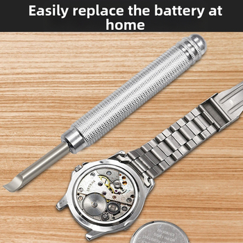 Алуминиева дръжка, инструмент за демонтаж на часовници, ремонт на часовници, многофункционален инструмент за ремонт на часовници, бобина, долен капак, отворен заден капак, смяна на батерията