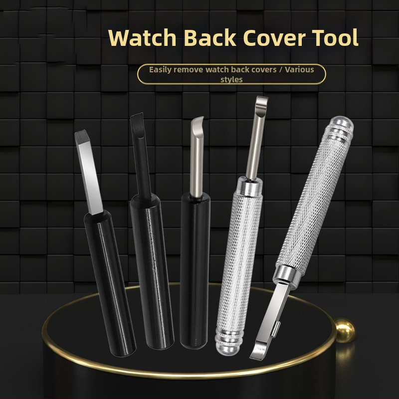 Алуминиева дръжка, инструмент за демонтаж на часовници, ремонт на часовници, многофункционален инструмент за ремонт на часовници, бобина, долен капак, отворен заден капак, смяна на батерията